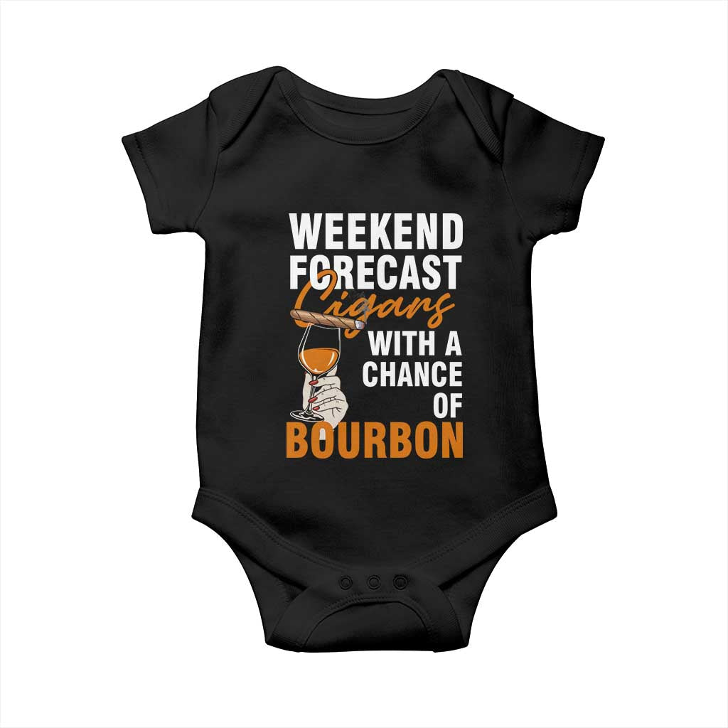 Weekend Forecast Cigars And Bourbon Baby Onesie Gift For Women - Wonder Print Shop