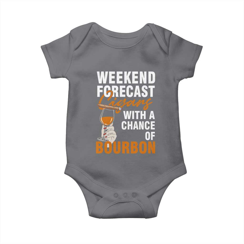 Weekend Forecast Cigars And Bourbon Baby Onesie Gift For Women - Wonder Print Shop