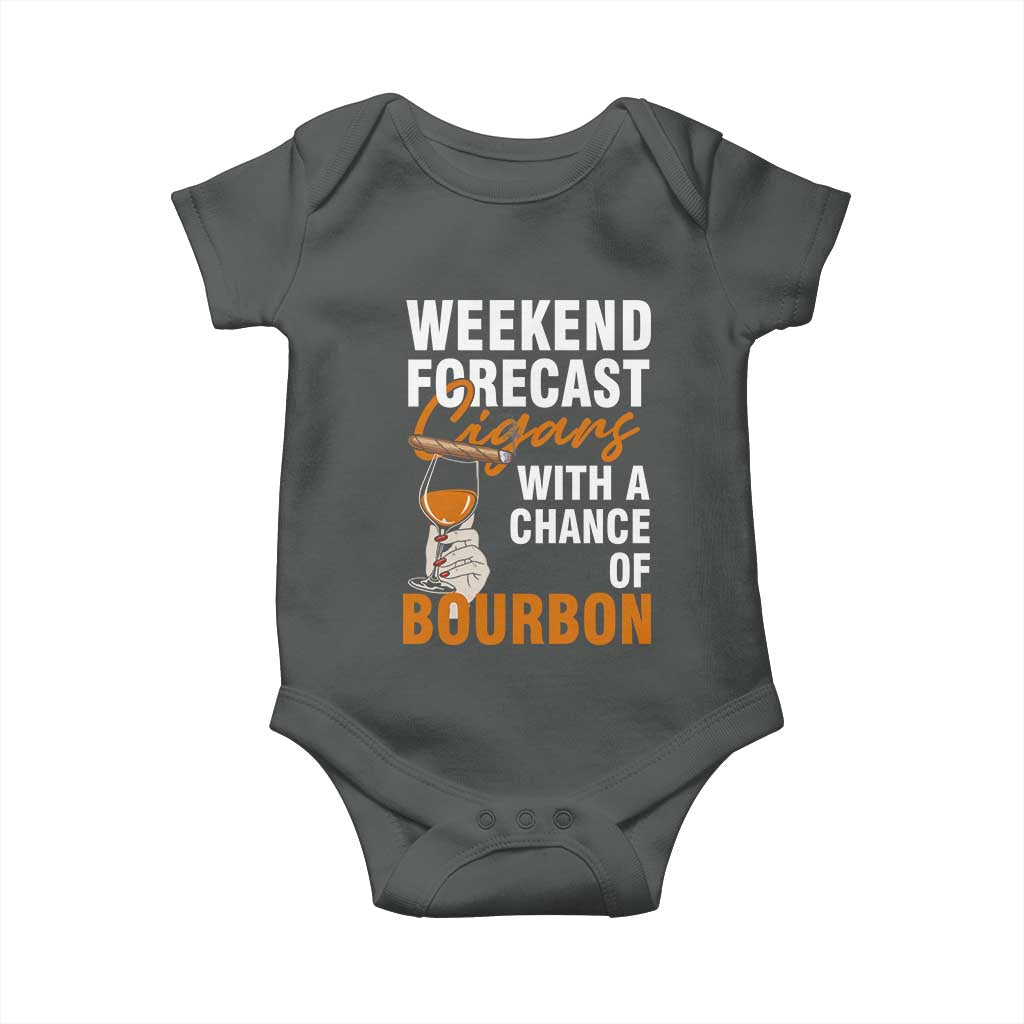 Weekend Forecast Cigars And Bourbon Baby Onesie Gift For Women - Wonder Print Shop