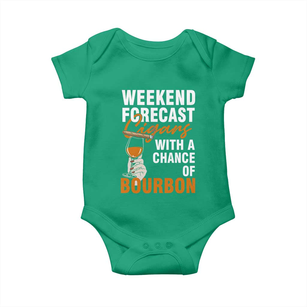 Weekend Forecast Cigars And Bourbon Baby Onesie Gift For Women - Wonder Print Shop