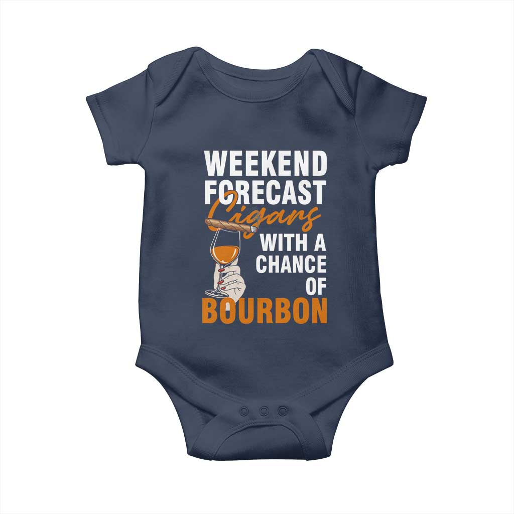 Weekend Forecast Cigars And Bourbon Baby Onesie Gift For Women - Wonder Print Shop