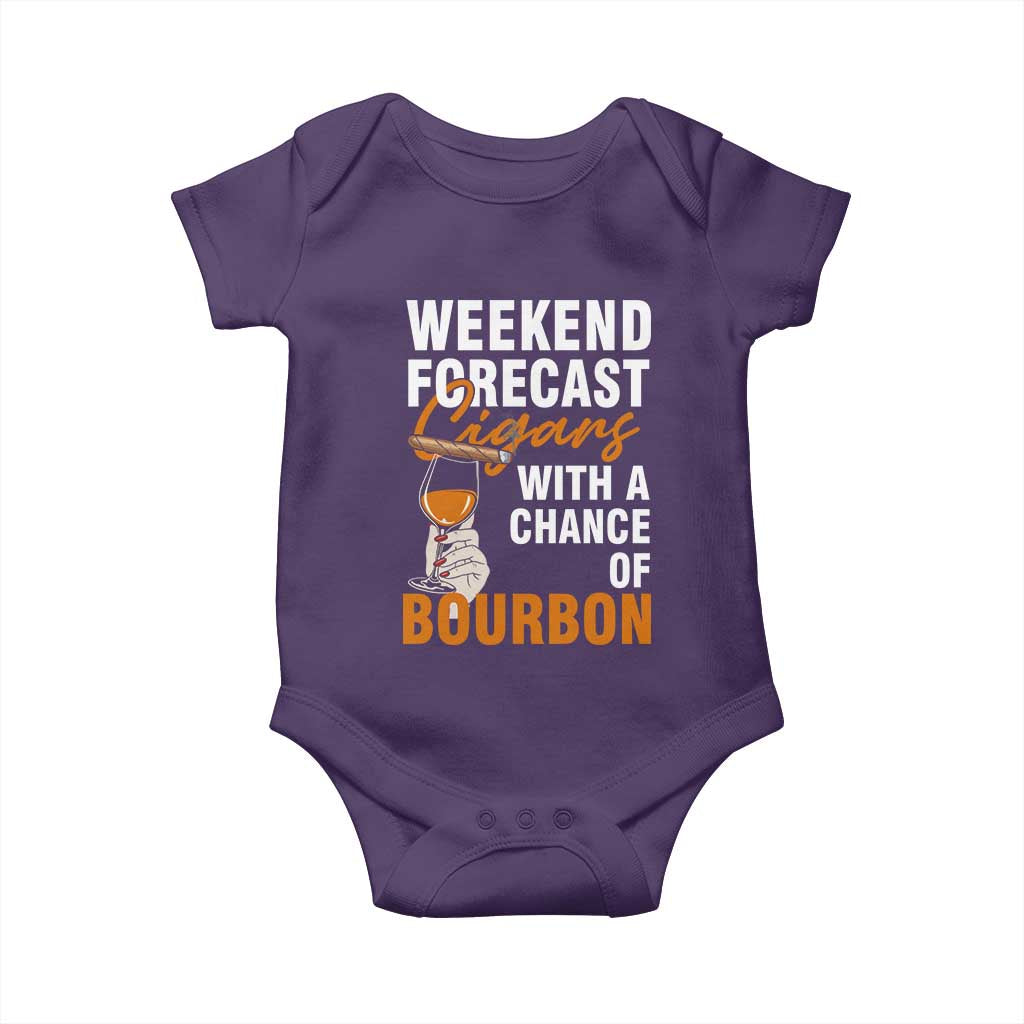 Weekend Forecast Cigars And Bourbon Baby Onesie Gift For Women - Wonder Print Shop