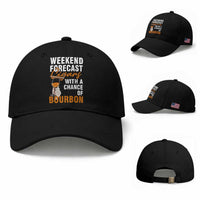 Weekend Forecast Cigars And Bourbon Baseball Cap Gift For Women