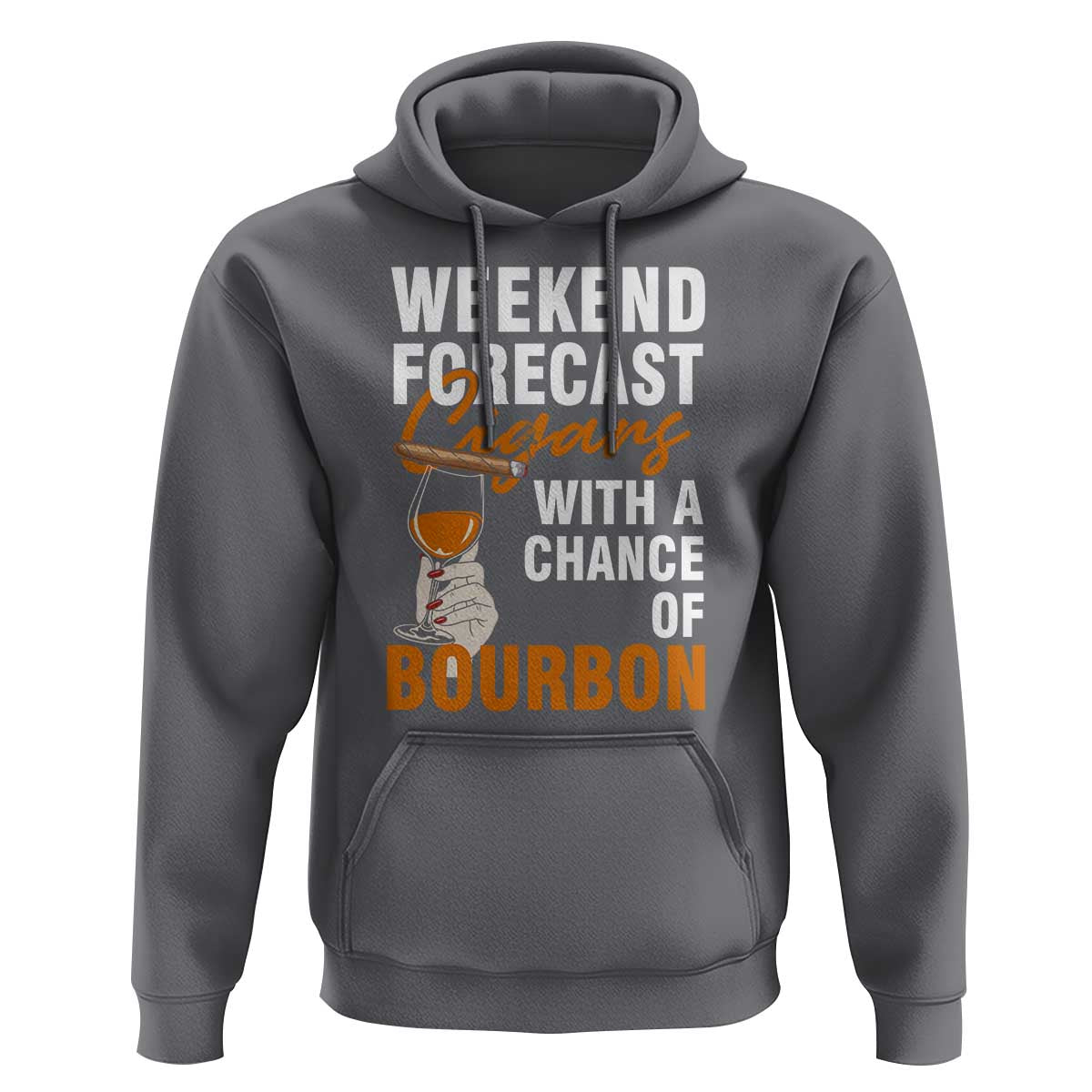 Weekend Forecast Cigars And Bourbon Hoodie Gift For Women - Wonder Print Shop