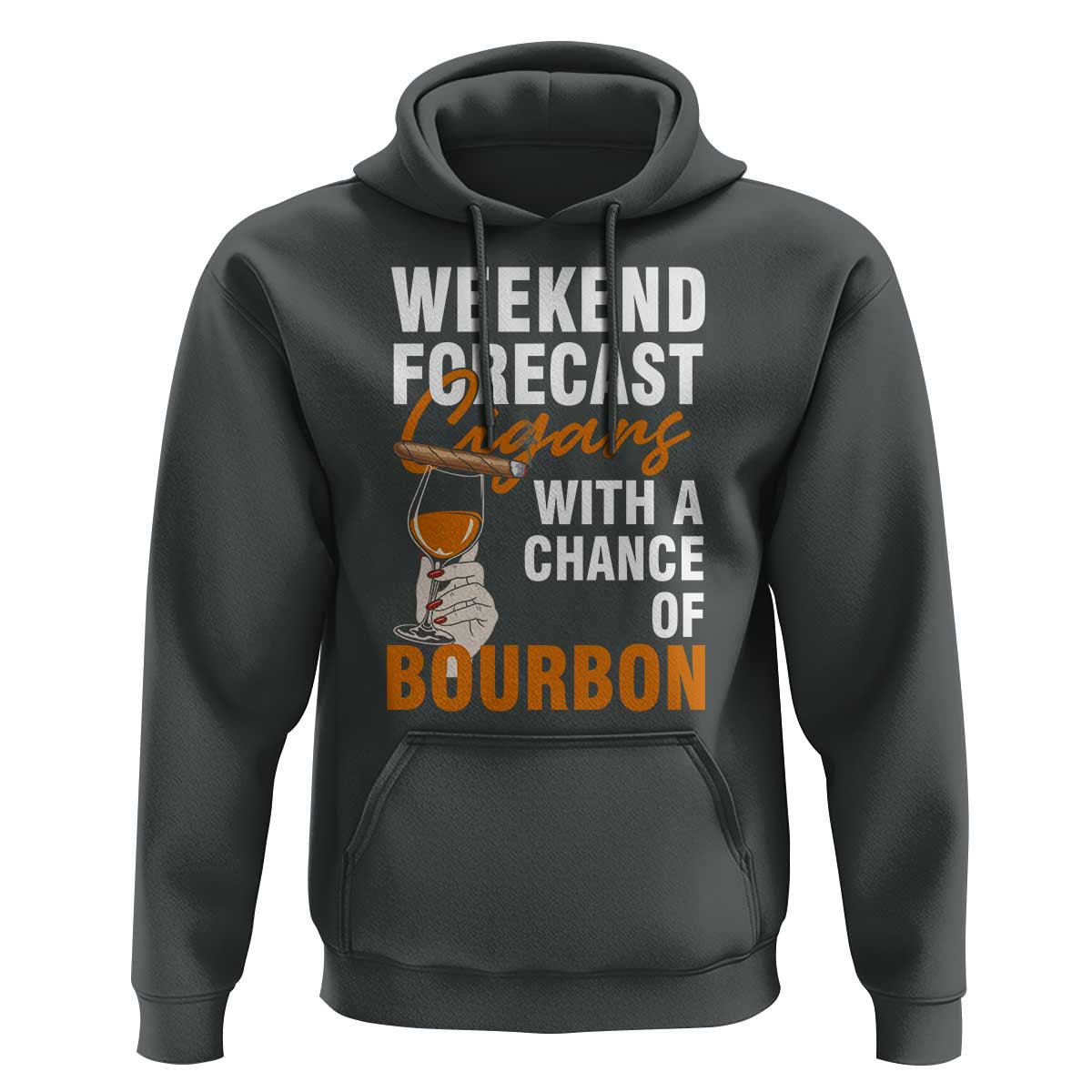 Weekend Forecast Cigars And Bourbon Hoodie Gift For Women - Wonder Print Shop
