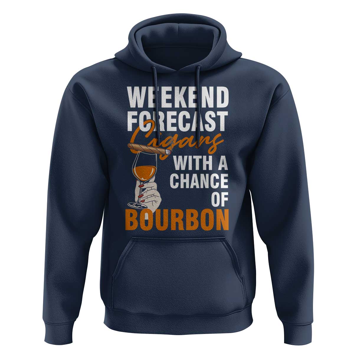 Weekend Forecast Cigars And Bourbon Hoodie Gift For Women - Wonder Print Shop