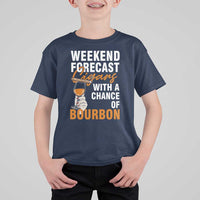 Weekend Forecast Cigars And Bourbon T Shirt For Kid Gift For Women - Wonder Print Shop