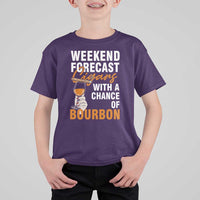Weekend Forecast Cigars And Bourbon T Shirt For Kid Gift For Women - Wonder Print Shop