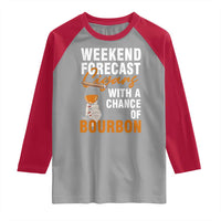 Weekend Forecast Cigars And Bourbon Raglan Shirt Gift For Women - Wonder Print Shop