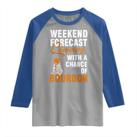 Weekend Forecast Cigars And Bourbon Raglan Shirt Gift For Women - Wonder Print Shop