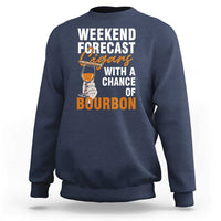 Weekend Forecast Cigars And Bourbon Sweatshirt Gift For Women - Wonder Print Shop