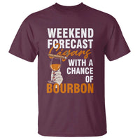 Weekend Forecast Cigars And Bourbon T Shirt Gift For Women - Wonder Print Shop
