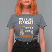 Weekend Forecast Cigars And Bourbon T Shirt For Women Gift For Women - Wonder Print Shop