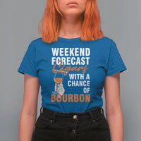 Weekend Forecast Cigars And Bourbon T Shirt For Women Gift For Women - Wonder Print Shop