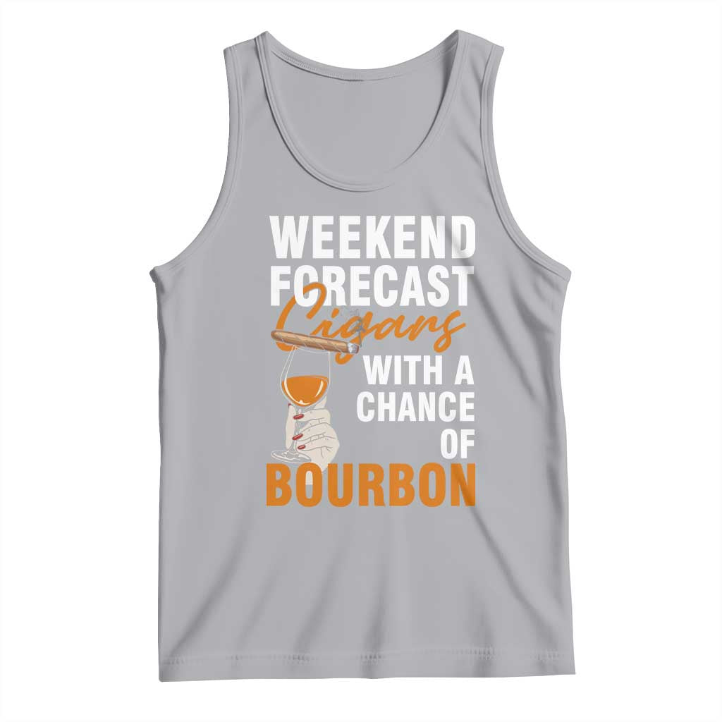 Weekend Forecast Cigars And Bourbon Tank Top Gift For Women - Wonder Print Shop