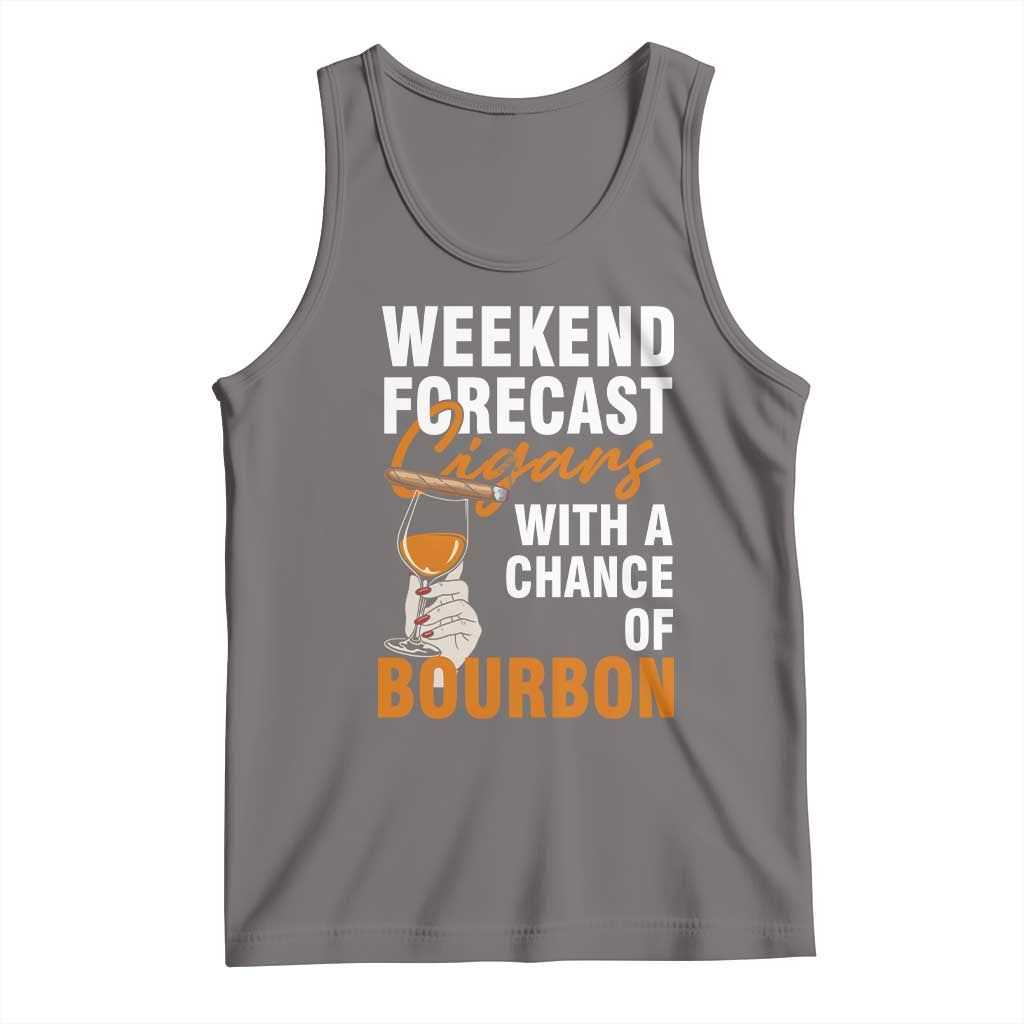 Weekend Forecast Cigars And Bourbon Tank Top Gift For Women - Wonder Print Shop