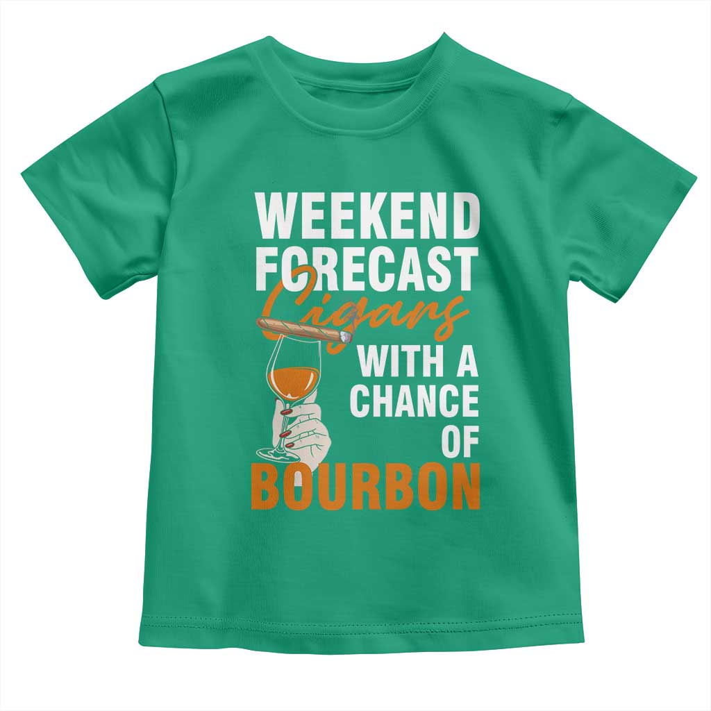 Weekend Forecast Cigars And Bourbon Toddler T Shirt Gift For Women - Wonder Print Shop