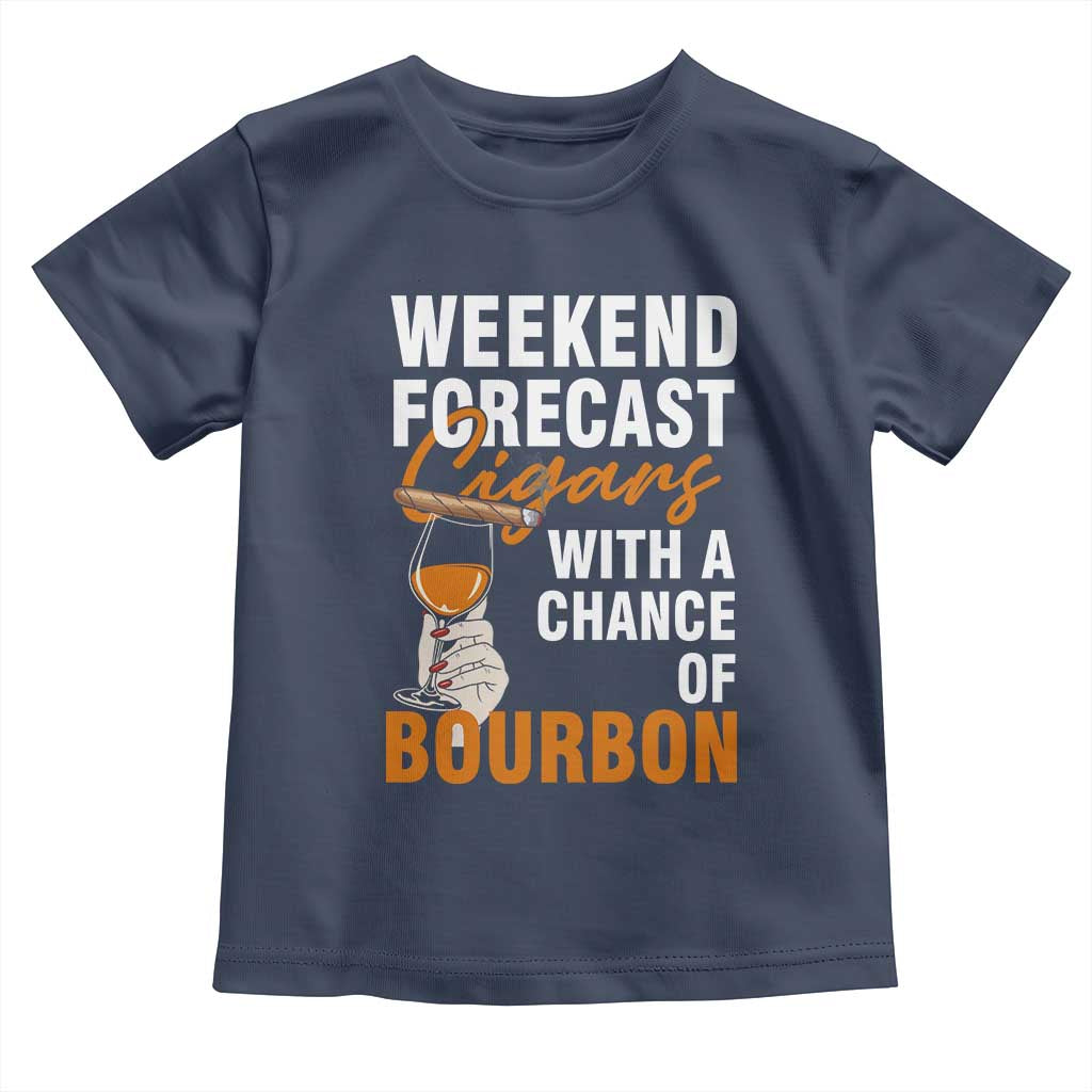 Weekend Forecast Cigars And Bourbon Toddler T Shirt Gift For Women - Wonder Print Shop