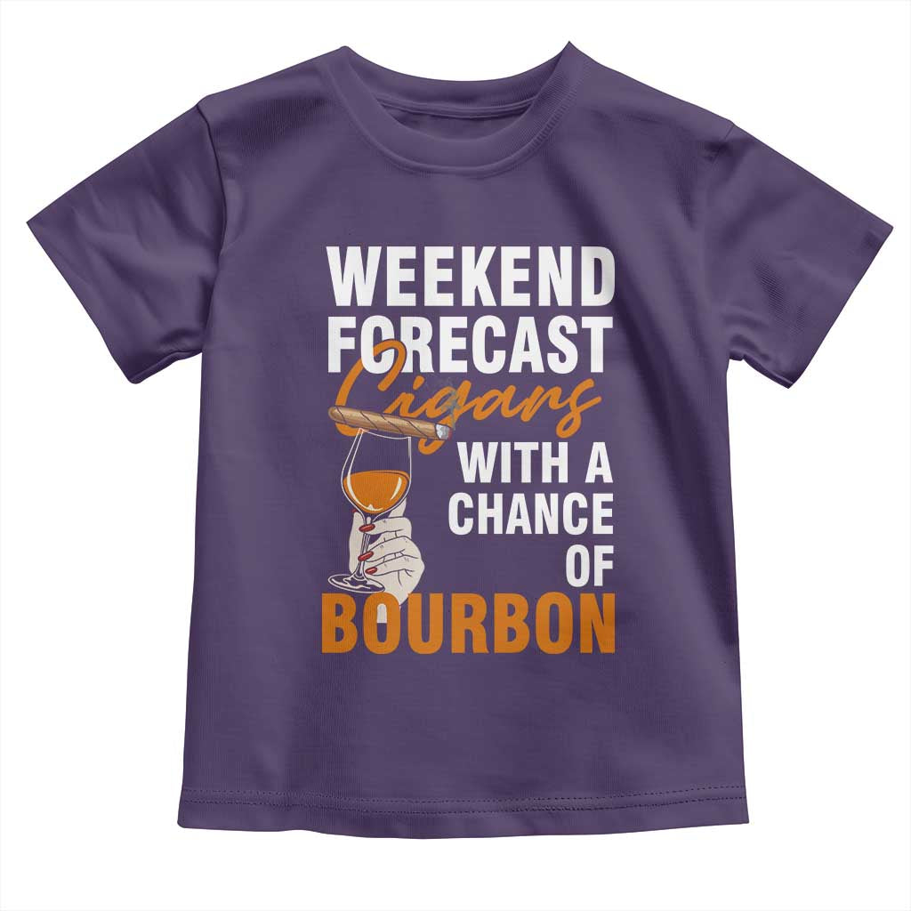 Weekend Forecast Cigars And Bourbon Toddler T Shirt Gift For Women - Wonder Print Shop