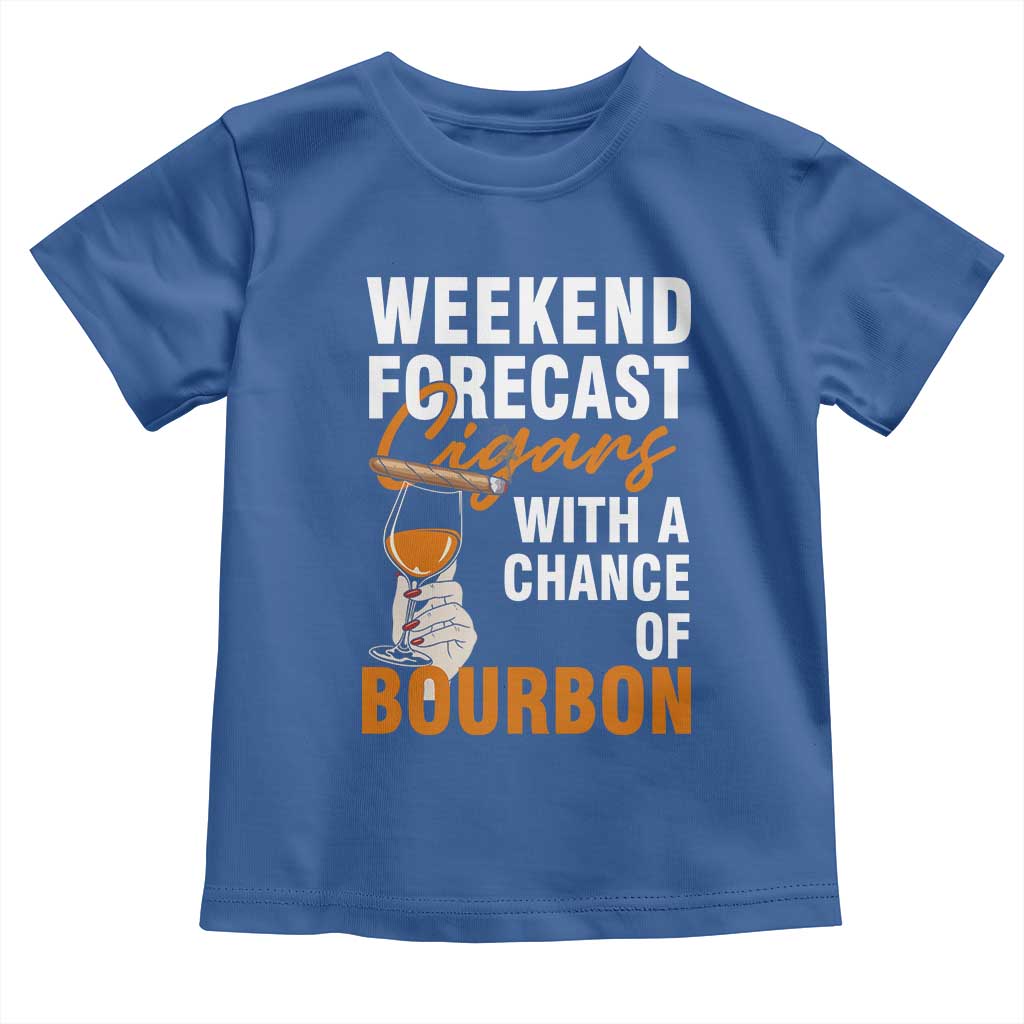 Weekend Forecast Cigars And Bourbon Toddler T Shirt Gift For Women - Wonder Print Shop