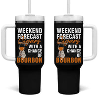 Weekend Forecast Cigars And Bourbon Tumbler With Handle Gift For Women
