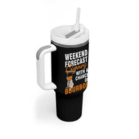 Weekend Forecast Cigars And Bourbon Tumbler With Handle Gift For Women