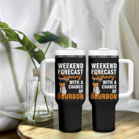 Weekend Forecast Cigars And Bourbon Tumbler With Handle Gift For Women