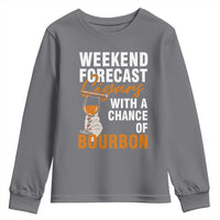 Weekend Forecast Cigars And Bourbon Youth Sweatshirt Gift For Women - Wonder Print Shop