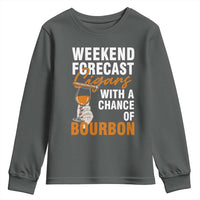 Weekend Forecast Cigars And Bourbon Youth Sweatshirt Gift For Women - Wonder Print Shop
