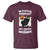 Funny Cat Drinking T Shirt Weekend Forecast 100% Chance Of Bourbon - Wonder Print Shop