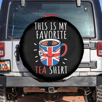 Funny Tea Lover Spare Tire Cover This Is My Favorite Tea Shirt Party UK Flag - Wonder Print Shop