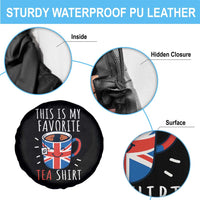 Funny Tea Lover Spare Tire Cover This Is My Favorite Tea Shirt Party UK Flag - Wonder Print Shop