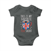 Funny Tea Lover Baby Onesie This Is My Favorite Tea Shirt Party UK Flag - Wonder Print Shop