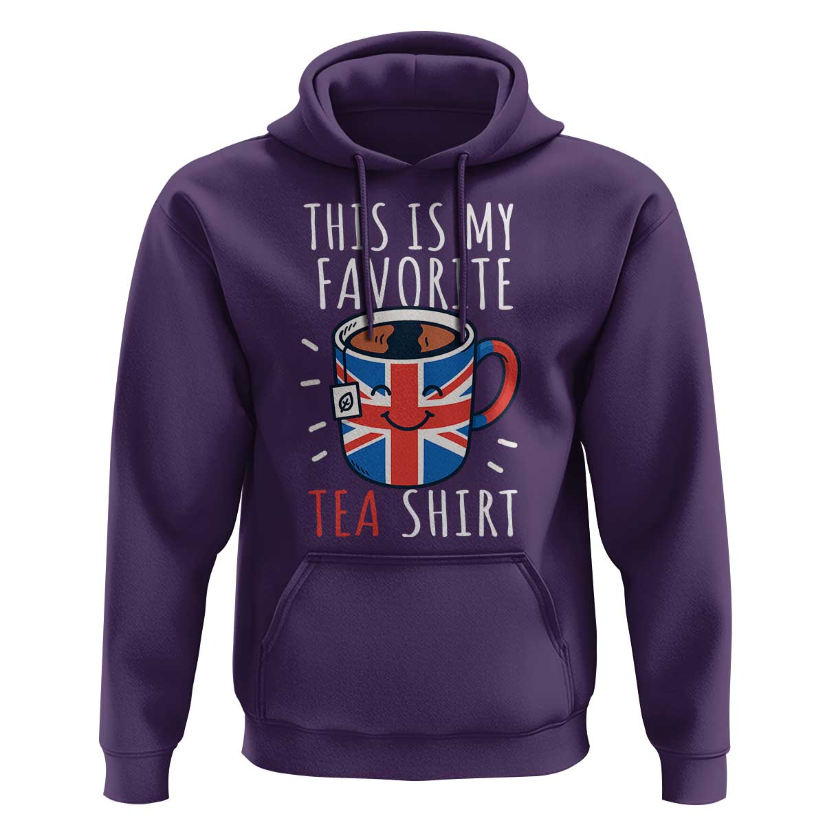 Funny Tea Lover Hoodie This Is My Favorite Tea Shirt Party UK Flag - Wonder Print Shop