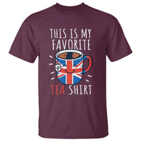 Funny Tea Lover T Shirt This Is My Favorite Tea Shirt Party UK Flag - Wonder Print Shop