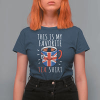 Funny Tea Lover T Shirt For Women This Is My Favorite Tea Shirt Party UK Flag - Wonder Print Shop