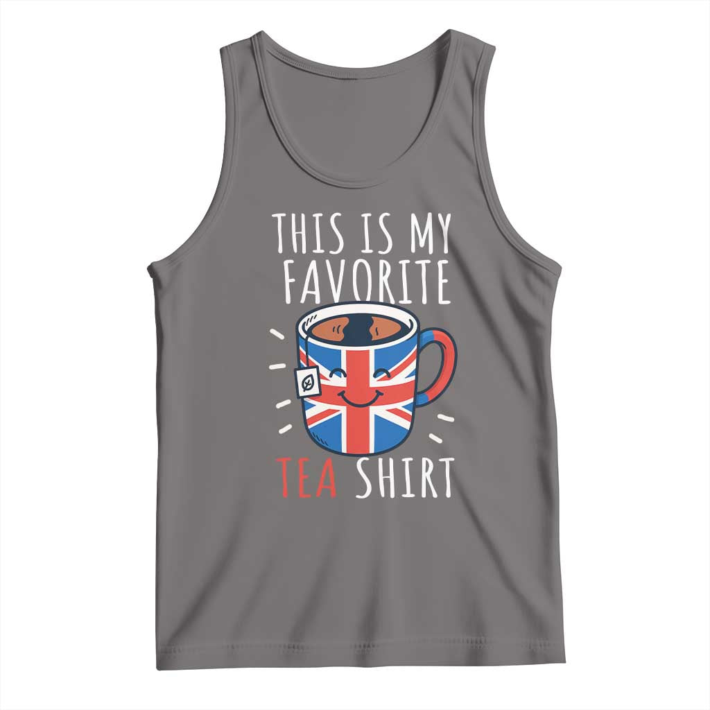 Funny Tea Lover Tank Top This Is My Favorite Tea Shirt Party UK Flag - Wonder Print Shop