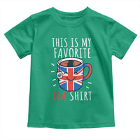 Funny Tea Lover Toddler T Shirt This Is My Favorite Tea Shirt Party UK Flag - Wonder Print Shop