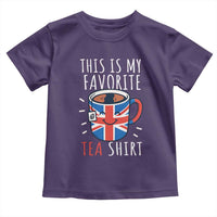 Funny Tea Lover Toddler T Shirt This Is My Favorite Tea Shirt Party UK Flag - Wonder Print Shop
