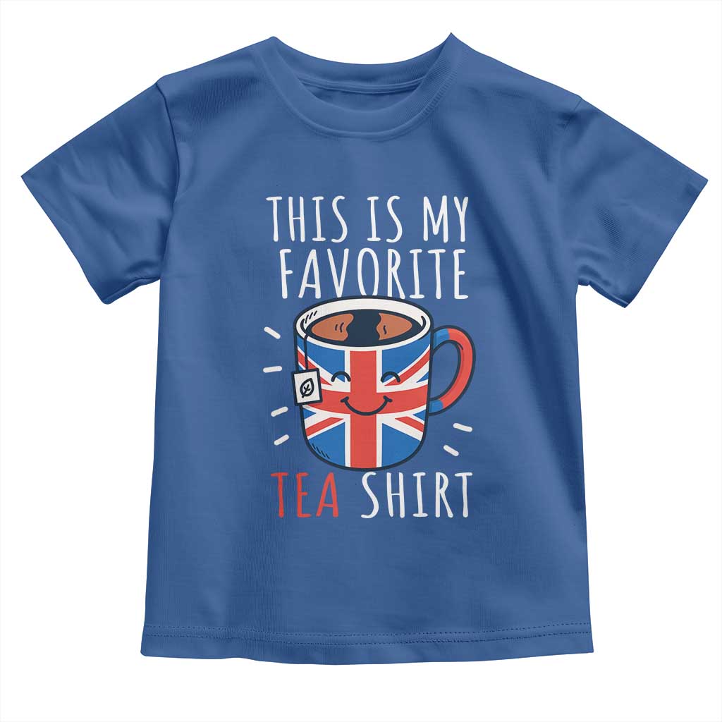Funny Tea Lover Toddler T Shirt This Is My Favorite Tea Shirt Party UK Flag - Wonder Print Shop
