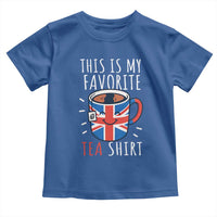 Funny Tea Lover Toddler T Shirt This Is My Favorite Tea Shirt Party UK Flag - Wonder Print Shop