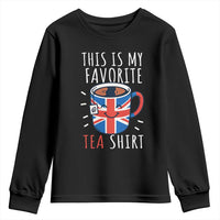 Funny Tea Lover Youth Sweatshirt This Is My Favorite Tea Shirt Party UK Flag - Wonder Print Shop