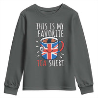 Funny Tea Lover Youth Sweatshirt This Is My Favorite Tea Shirt Party UK Flag - Wonder Print Shop