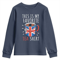 Funny Tea Lover Youth Sweatshirt This Is My Favorite Tea Shirt Party UK Flag - Wonder Print Shop