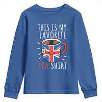 Funny Tea Lover Youth Sweatshirt This Is My Favorite Tea Shirt Party UK Flag - Wonder Print Shop
