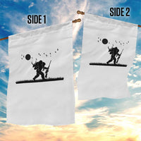 Bigfoot Hunting With Rifle Garden Flag Funny Outdoor Hunter Gift - Wonder Print Shop