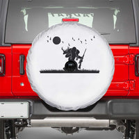 Bigfoot Hunting With Rifle Spare Tire Cover Funny Outdoor Hunter Gift - Wonder Print Shop