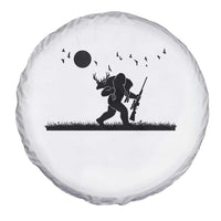 Bigfoot Hunting With Rifle Spare Tire Cover Funny Outdoor Hunter Gift - Wonder Print Shop