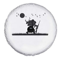 Bigfoot Hunting With Rifle Spare Tire Cover Funny Outdoor Hunter Gift - Wonder Print Shop