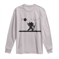 Bigfoot Hunting With Rifle Long Sleeve Shirt Funny Outdoor Hunter Gift - Wonder Print Shop
